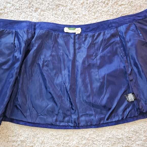 Anthropologie Button Front Mini Skirt Suede Leather sz4 - Picture 13 of 16